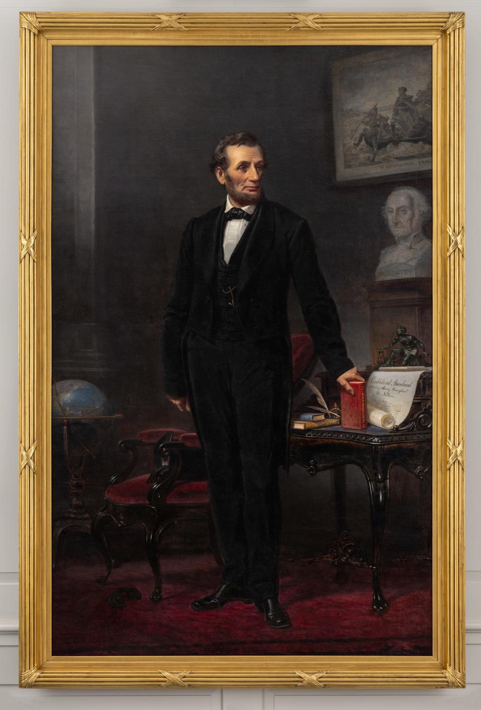 A 9-foot-tall 19th century painting of Abraham Lincoln that's been hanging in the Madison, N.J. council hall for more than 80 years was recently revealed to be of significant historic interest and likely worth millions of dollars.