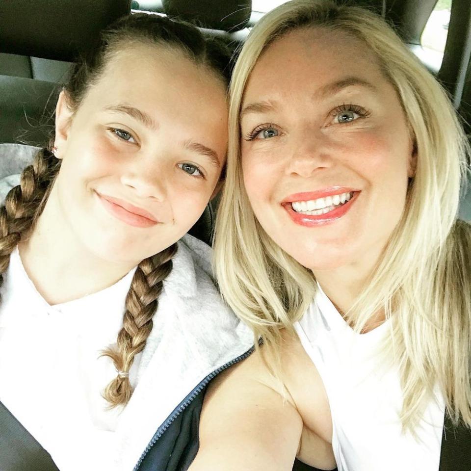 Elisabeth Röhm and daughter Easton