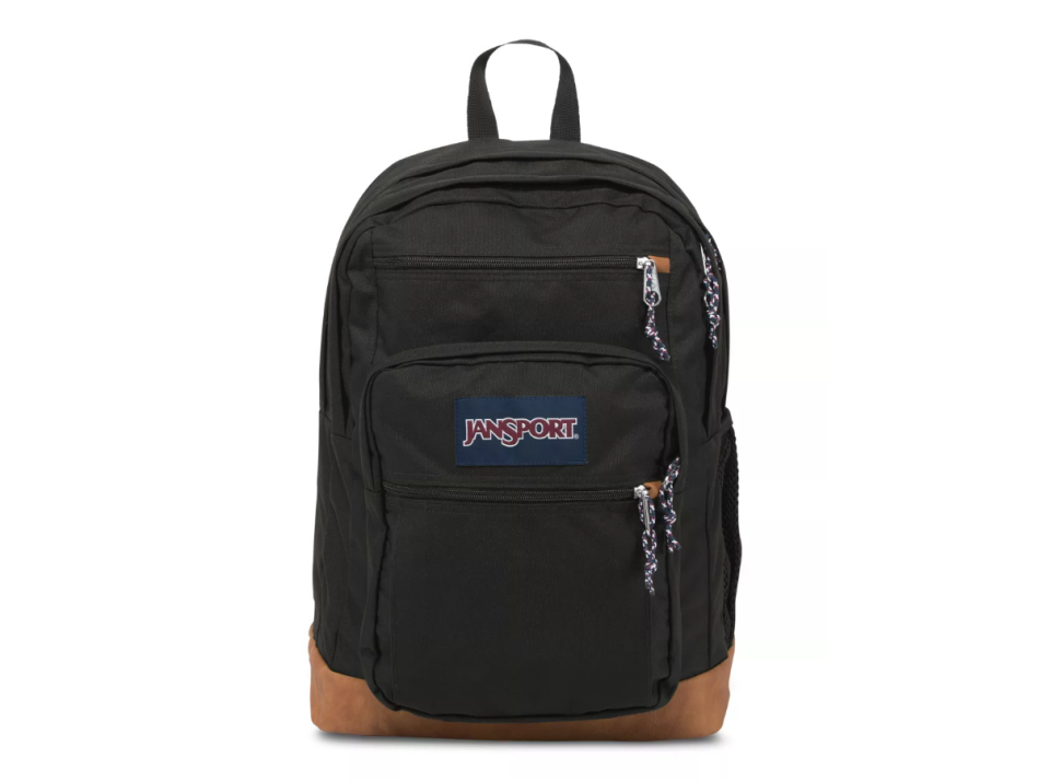 black and brown jansport backpack