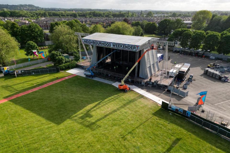 Fantastic drone pictures show behind the scenes of Neighbourhood Weekender 2023 <i>(Image: Rob @ Man and Drone UK)</i>