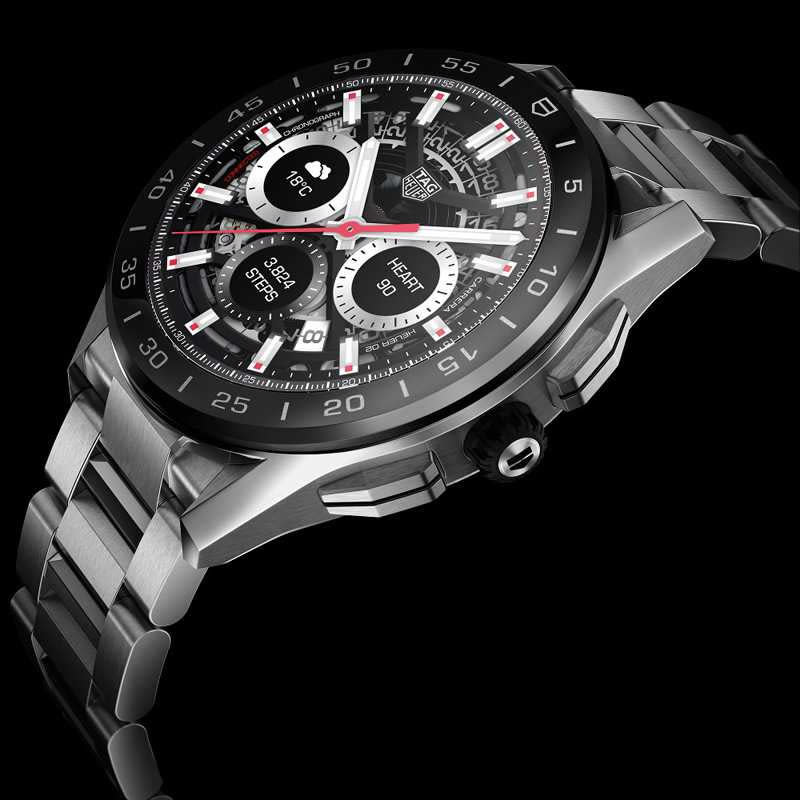 TAG HEUER「CONNECTED智能腕錶」，精鋼錶殼╱63,900元（圖╱TAG HEUER提供）AG HEUER「CONNECTED智能腕錶」，精鋼錶殼╱63,900元（圖╱TAG HEUER提供）