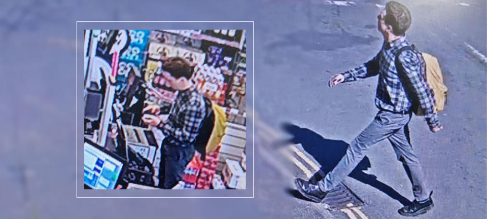 Anthony Hill was spotted on CCTV at a Co-Op in Norwich on Monday morning. (Norfolk Police)