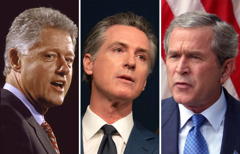 Voters in Arkansas and Texas supported Govs. Bill Clinton and George W. Bush, respectively, when they sought the presidency. Gov. Gavin Newsom isn't running, but has drawn the ire of California voters for acting like a White House hopeful.