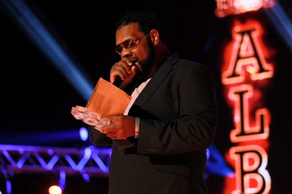 Fatman Scoop onstage at the MOBO Awards in 2017 (Getty)