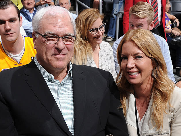 New York Knicks' Phil Jackson and Lakers' Jeanie Buss end