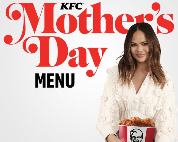 <p>KFC</p> Chrissy Teigen's Mother's Day KFC Menu