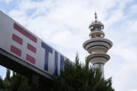 A view of the Tim Italia headquarters (Telecom Italia Mobile), in Rozzano, near Milan, Italy, Friday, May 24, 2024. An Associated Press analysis found the number of publicly-traded “zombie” companies — those so laden with debt they're struggling to pay even the interest on their loans — has soared to nearly 7,000 around the world, including 2,000 in the United States. (AP Photo/Antonio Calanni)