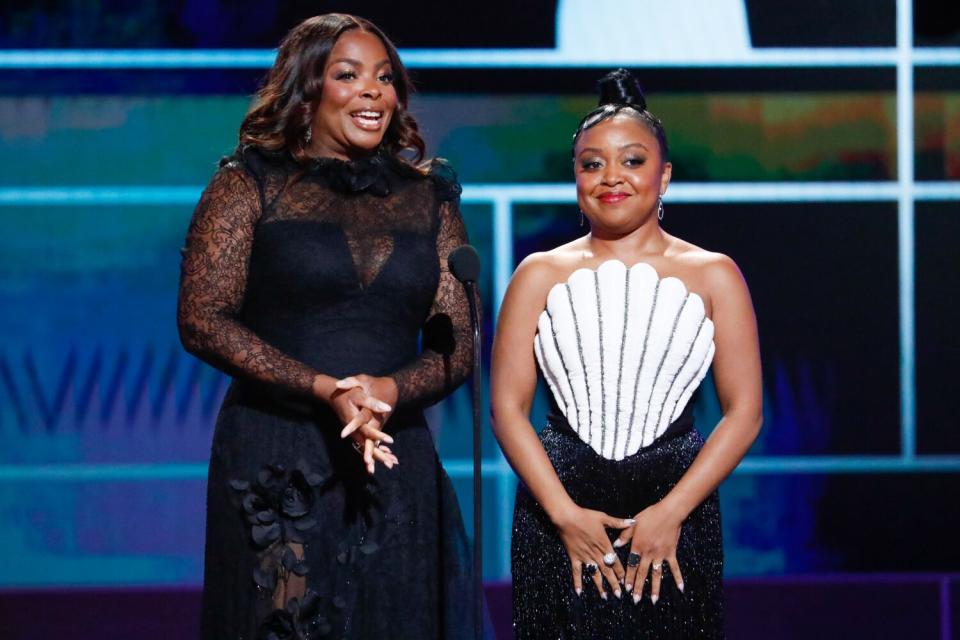 "Abbott Elementary" co-stars Janelle James and Quinta Brunson open the Screen Actors Guild Awards.