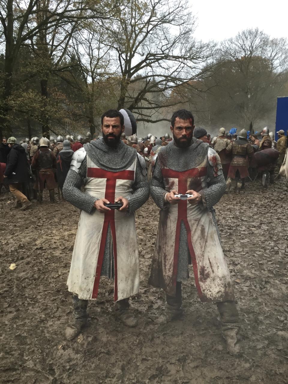 <p>Me and my @knightfallshow stunt double and friend, Faycal. I did all my own fighting and most of my stunts but despite that Faycal was on set with me every day. Teaching me, improving me and encouraging me. When this photograph was taken I was in the middle of working 21 days consecutively. There were times when my energy was totally gone but he would pick me up and cheer me up. What a guy. Thank you bro! — @tom_cullen #Knightfall #HISTORY<br><br>(Photo: Instagram) </p>