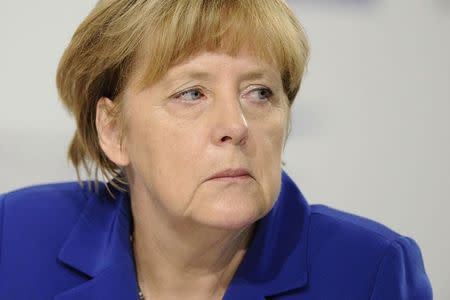German Chancellor Angela Merkel is pictured during a conference on jobs in Milan October 8, 2014. REUTERS/Stringer