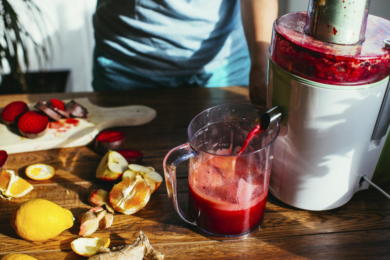 A juicer is a great way to add more fruit and vegetables into your diet. (Getty Images)