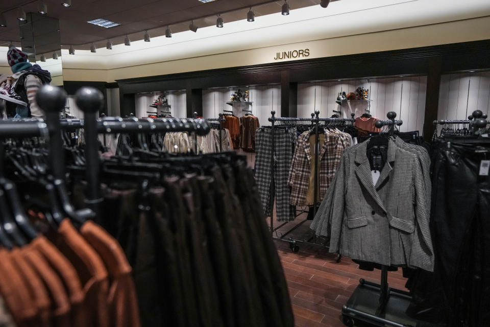 The Juniors section is photographed at the new Von Maur location in the Jordan Creek Town Center in West Des Moines on Thursday, Nov. 3, 2022.