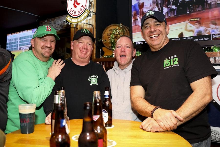 Mickey Malone's Tavern in Brockton was packed with friends during St. Patrick's Day on March 17, 2019.