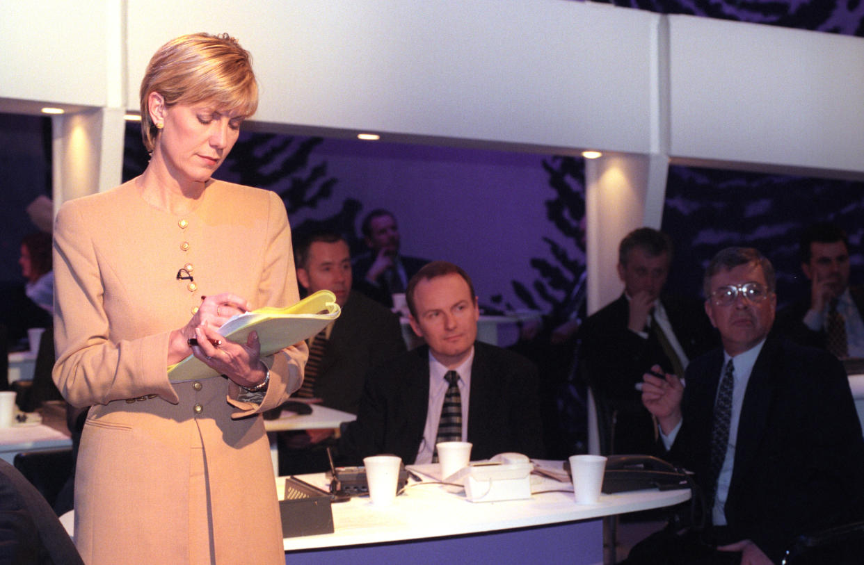 Broadcasting of TV programme Crimewatch with presenter Jill Dando - Tuesday 23rd February 1999