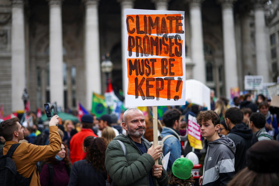 The Bank of England projected that total losses for the financial sector could reach as high as £350bn in a severe physical risk scenario, where no additional action is taken. Photo: Henry Nicholls/Reuters