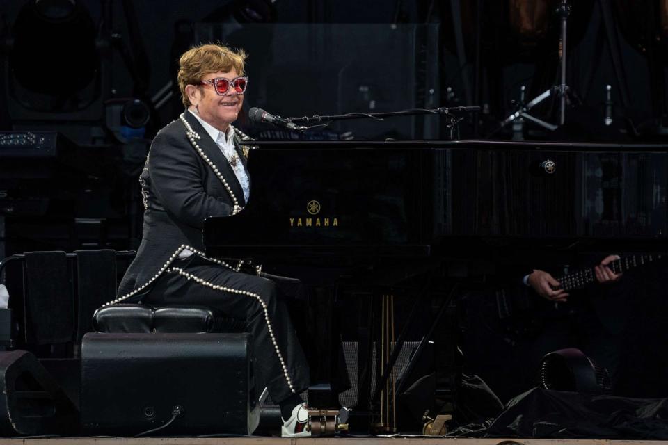 PHOTO: Elton John performs at Orangetheory Stadium, Jan. 24, 2023, in Christchurch, New Zealand. (Rob Ball/WireImage via Getty Images)