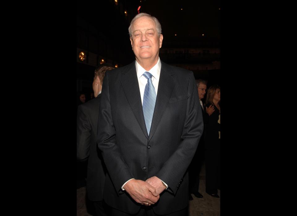 David Koch of Koch Industries was one of many prominent Republican donors at the Rep. Pence dinner. 
