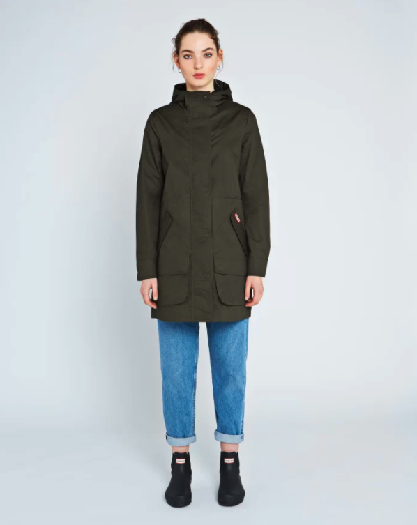 Women's Original Waterproof Cotton Hunting Coat. Image via Hunter.