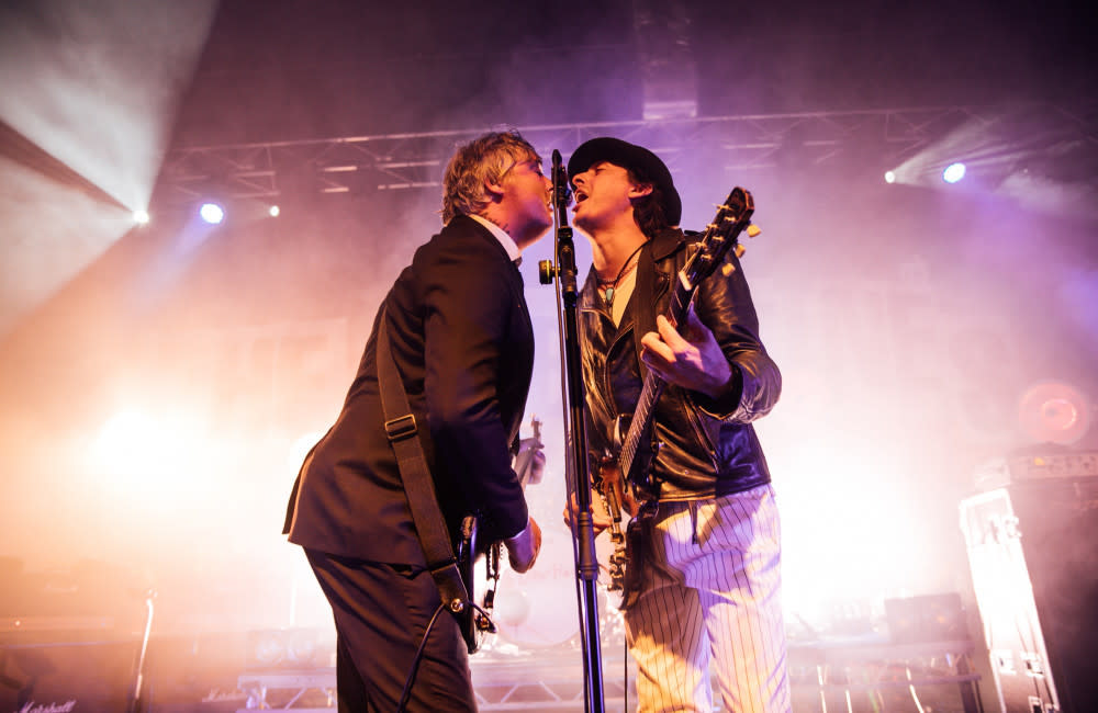 Pete Doherty and Carl Barat from The Libertines credit:Bang Showbiz