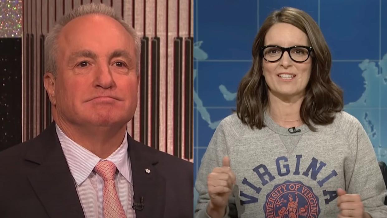  Lorne Michaels and Tina Fey. 