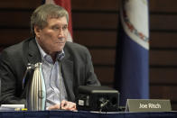 Tennessee Valley Authority Board of Directors Chairman Joe Ritch listens during a public meeting, Wednesday, May 8, 2024, in Nashville, Tenn. The nation’s largest public utility is moving ahead with a plan for a new natural gas plant in Tennessee despite warnings that its environmental review of the project doesn't comply with federal law. (AP Photo/George Walker IV)