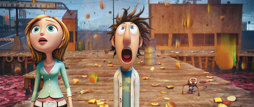 2009 Cloudy With a Chance of Meatballs The duo were fired and then rehired on the animated film that launched their movie career. Then-Sony boss Amy Pascal challenged them to stop focusing on the jokes and home in on the characters and the heart. The lesson worked, with the film earning $243 million globally.