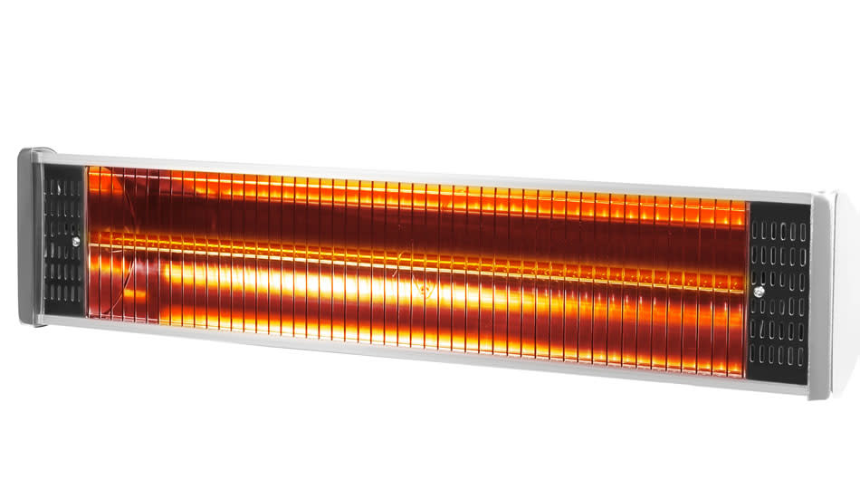 Save 77 percent on this wall- and ceiling-mounted patio heater. (Photo: Wayfair)