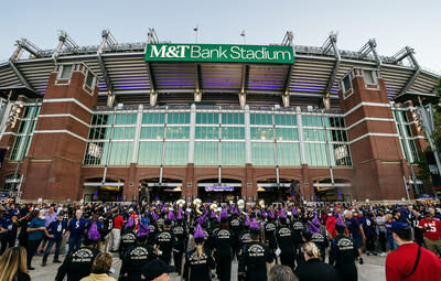 Mt Bank Stadium Sign In Baltimore Stock Photo - Download Image Now