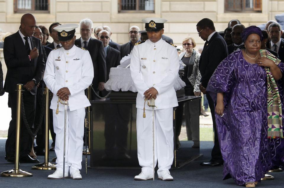 Mandela's body lying in state