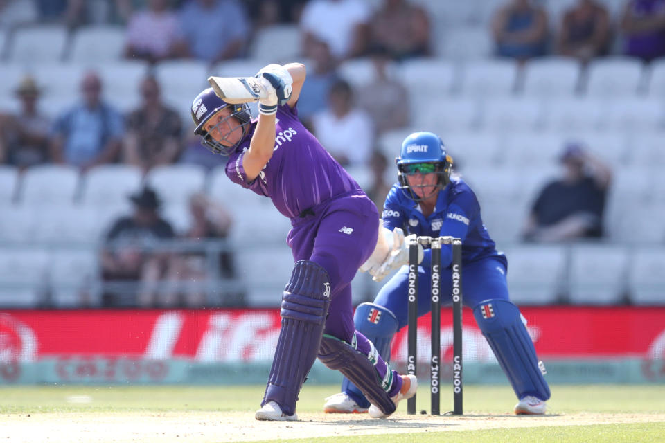 Alyssa Healy, pictured here in action for Northern Superchargers against the London Spirit Women in The Hundred.