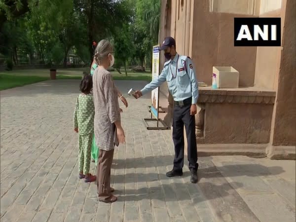 People visiting Safdarjung Tomb, Delhi (Photo/ANI)