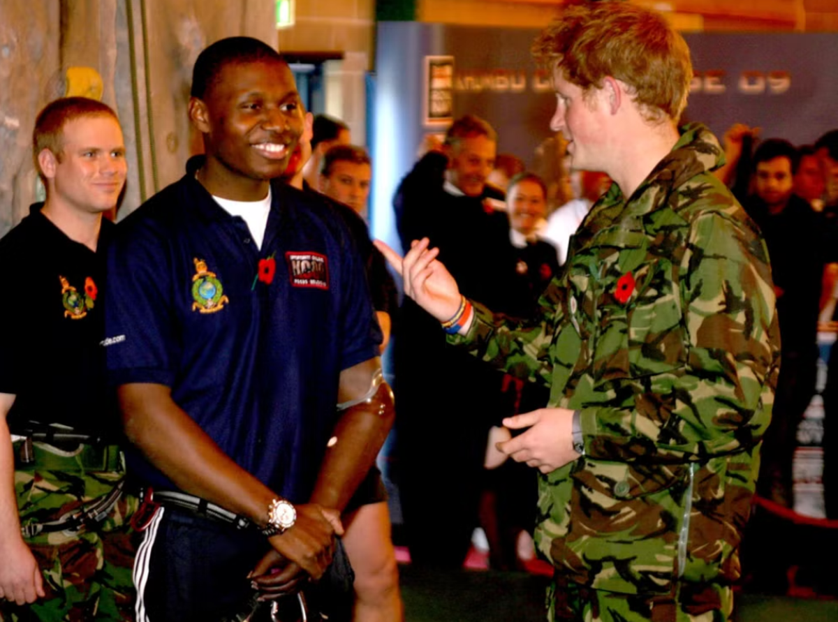 Prince Harry with Ben McBean (SWNS)