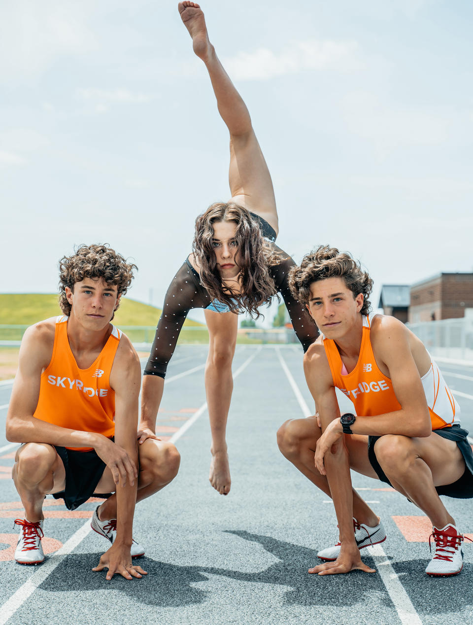 Davin and Creed are cross country runners, while their sister, Sage, is a gymnast. (Courtesy Alyssa Brown of Alohalo)