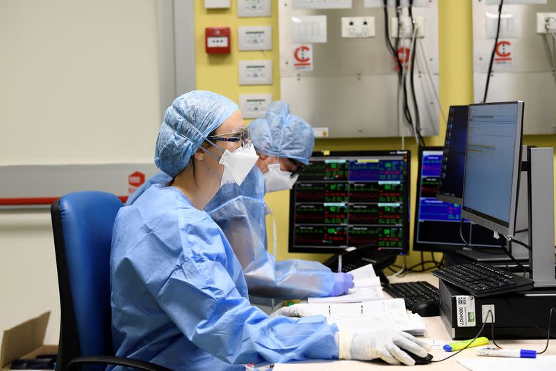 COVID-19 intensive care unit at the San Raffaele hospital in Milan