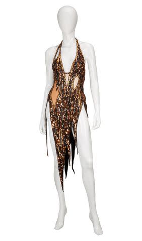 <p>Julien's Auctions</p> Raquel Welch's Bob Mackie dress