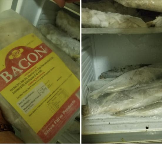 <div class="inline-image__caption"><p>Seafarers were eating bacon from 2017 and improperly stored fish.</p></div> <div class="inline-image__credit">Pacific Coast Coalition for Seafarers</div>