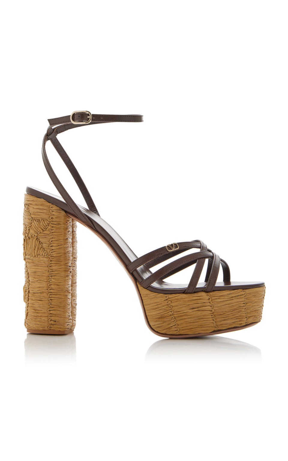 Raflower Raffia Platform Sandals