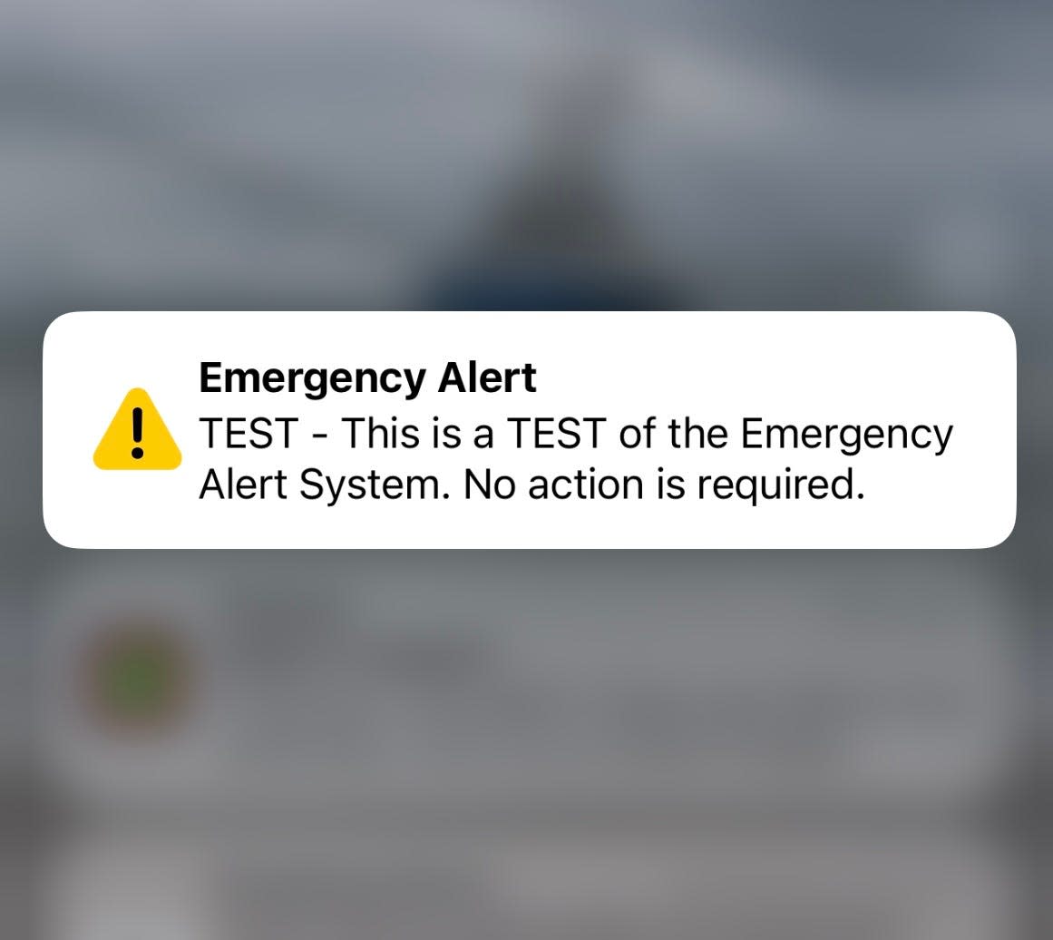 A test of the Emergency Alert System woke many people to a new day early Thursday morning and they were not happy.