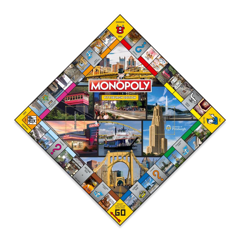 The makers of Monopoly revealed a new Pittsburgh-themed game board on Wednesday.