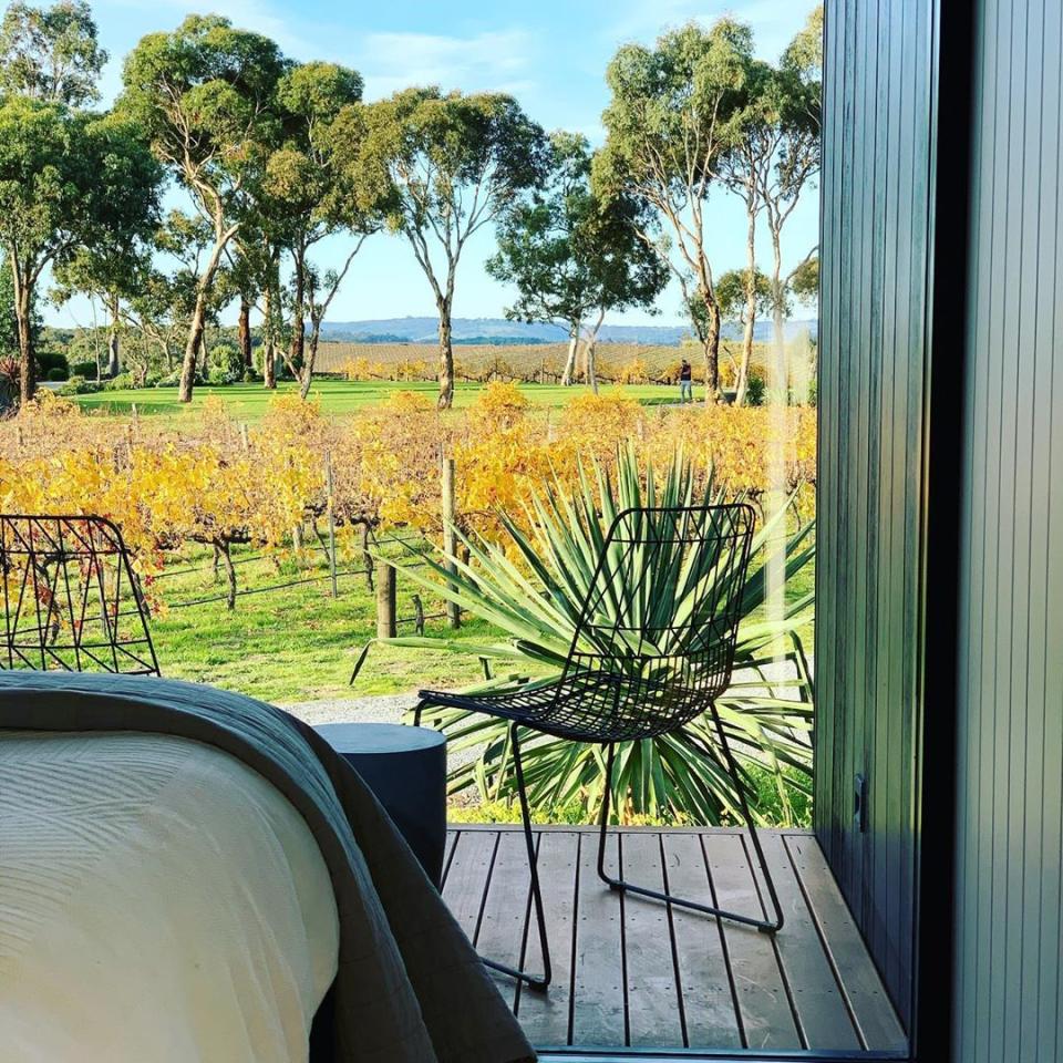 The Vineyard Retreat combines a working vineyard with luxury boutique accommodation. Photo: Instagram/thevineyardretreat.