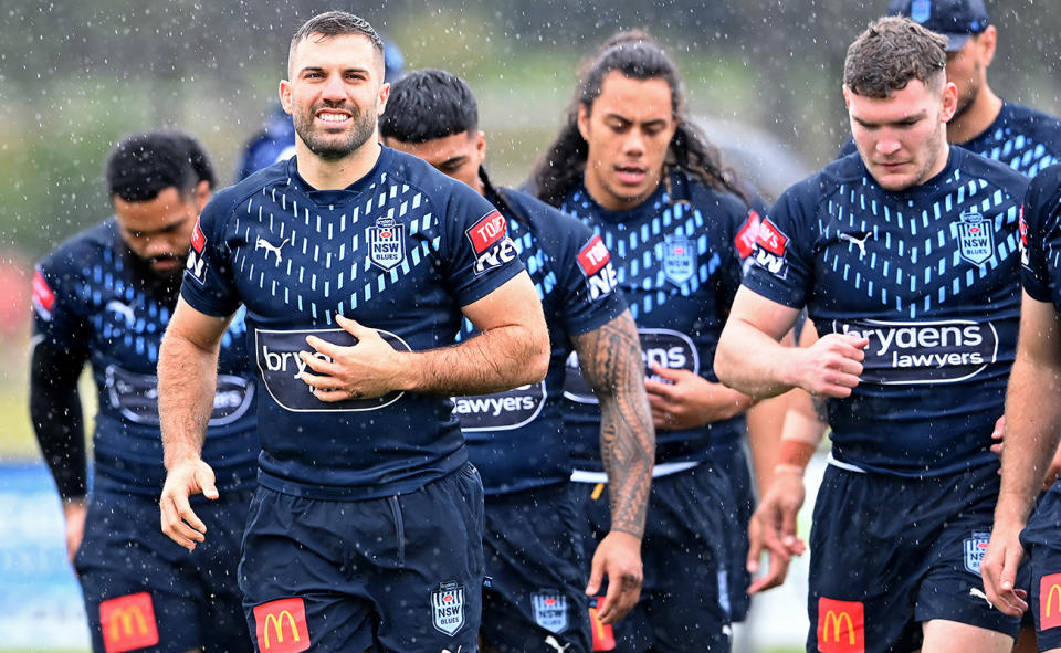 James Tedesco in State of Origin camp with the NSW Blues.