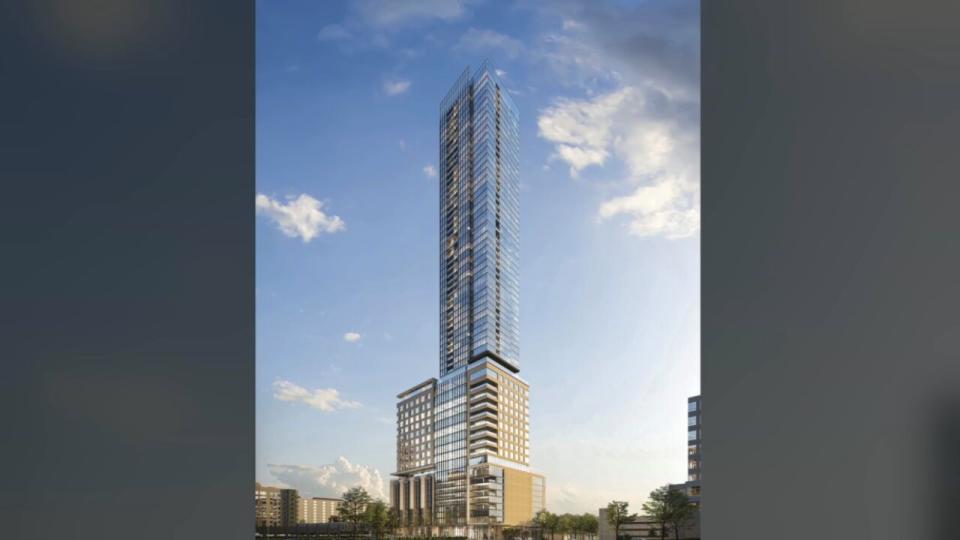 Once completed, the skyscraper at 1072 West Peachtree Street will be one of the tallest buildings in the state. The skyscraper will boast multimillion-dollar apartments, more than 6,000 square feet of retail space and 224,000 square feet of office space. (PHOTO: The Rockefeller Group)
