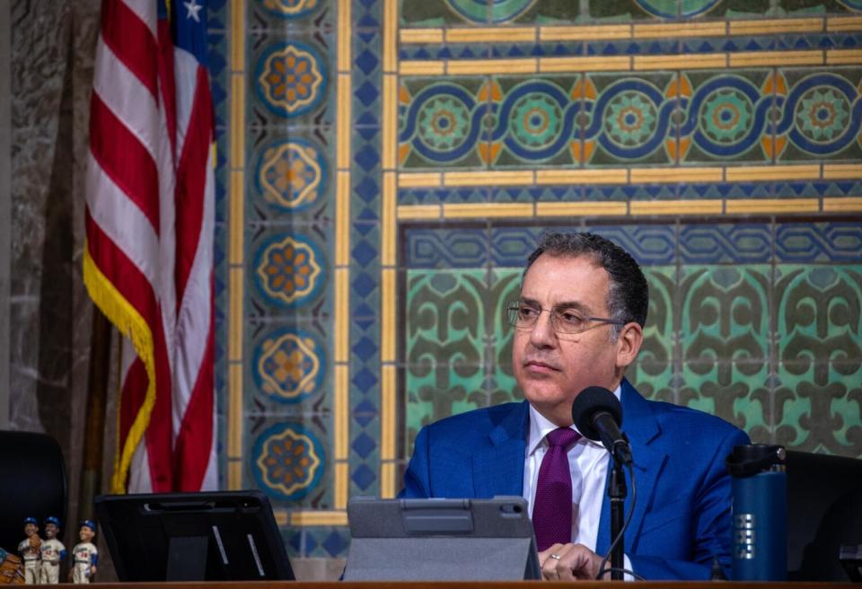 Bob Blumenfield at a Sept. 26 Los Angeles City Council meeting.