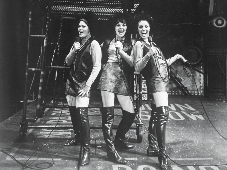 From left: Suzannah Norstrand, Diane Keaton and Natalie Mosco in 1968’s Hair.