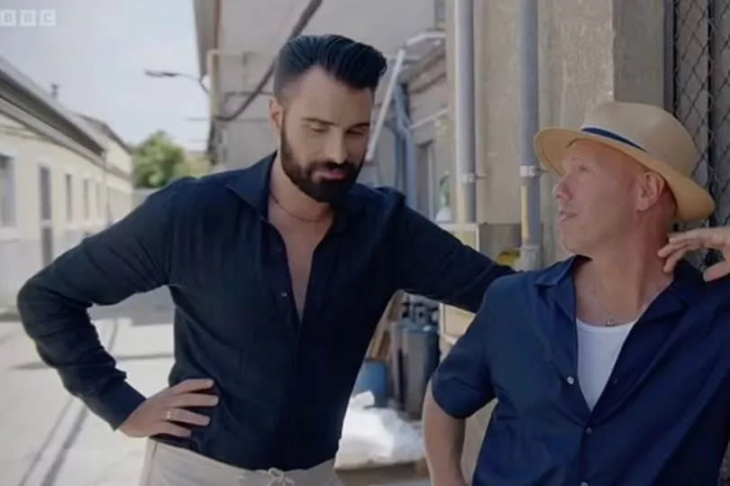 Rylan and Rob in their BBC2 show -Credit:BBC