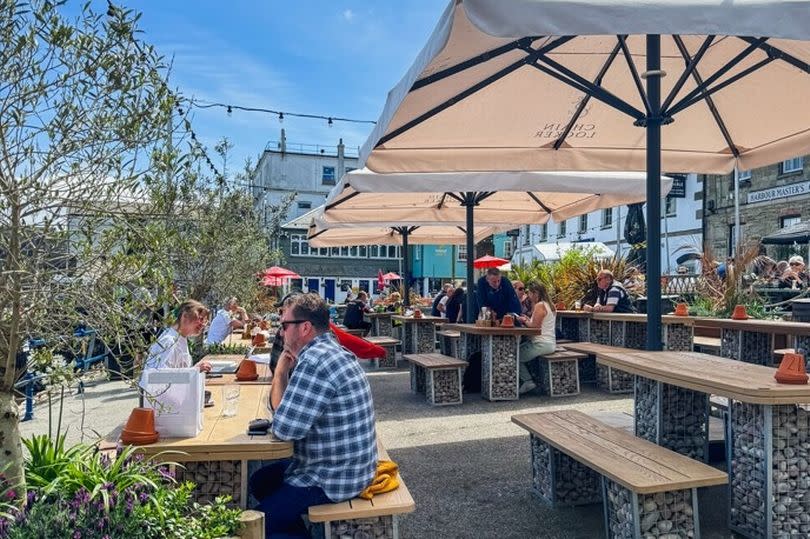 Thee revamped beer garden at The Chain Locker in Falmouth