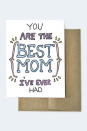 <p><strong>Get the card <a rel="nofollow noopener" href="https://www.etsy.com/listing/268678308/best-mom-ever-card-funny-mothers-day" target="_blank" data-ylk="slk:here;elm:context_link;itc:0;sec:content-canvas" class="link ">here</a>.</strong></p>