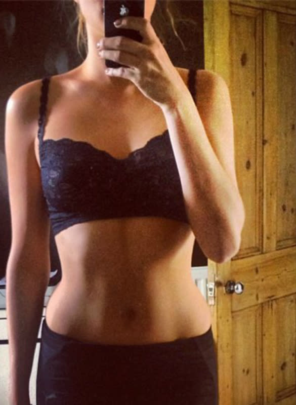 Bye Bye Wobbly Bits': Millie Mackintosh Flaunts Sculpted Abs In Lace Bra  Following BAFTA Win (