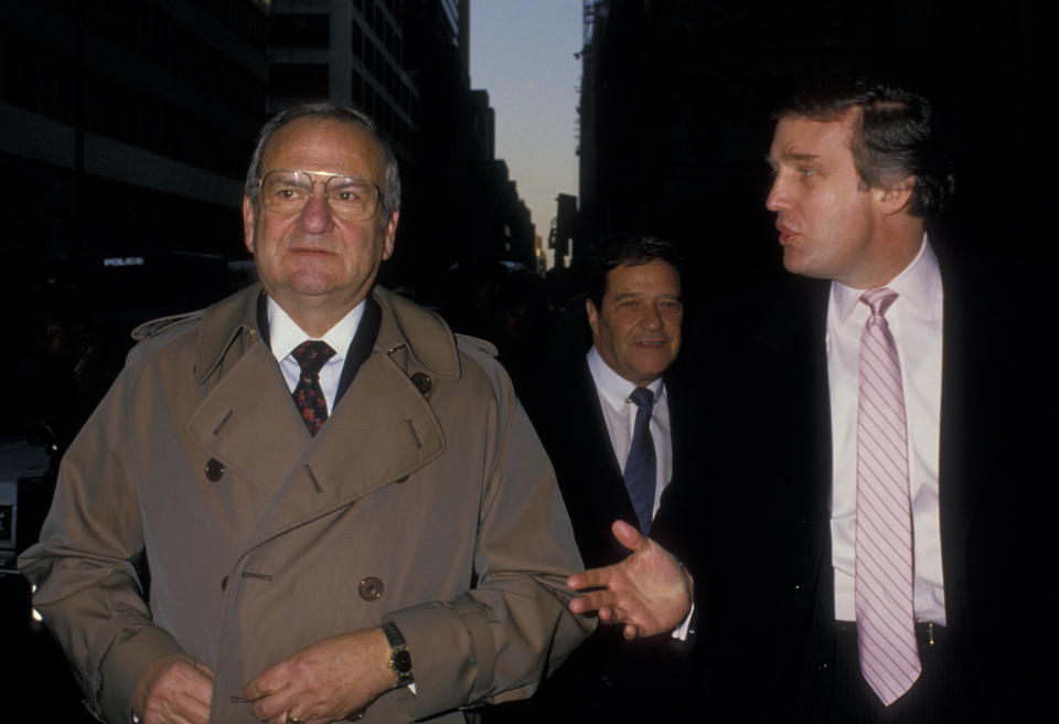 With Lee Iacocca and Bill Fugazy at the Steinbrenner wedding ceremony&nbsp;in New York City.