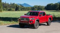 <p>Number 3: <strong>Toyota Tacoma</strong><br> Average 5-year depreciation percentage: <strong>32.0%</strong></p> <p>“Toyota and Honda are known for their reliability, and their reputation for dependable pickups helps aid their resale value,” said Ly. This is the third Toyota in a row, and it's the top-ranked mid-size truck for resale value.</p> <p>Just half of a percentage point separates the third-place Tacoma from the SUV that sits in second. Click on the image above to see what's next.</p>